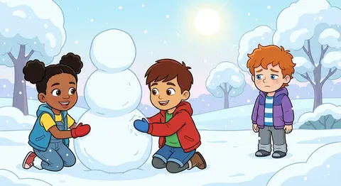 Un ami dans la neige